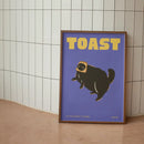 GobekUsa Black Cat Funny Animal Wall Art Canvas