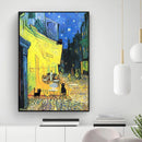 GobekUsa Black Cat Starry Night Canvas Wall Art