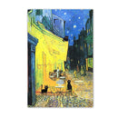 GobekUsa Black Cat Starry Night Canvas Wall Art