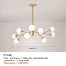 GobekUsa Black Chandelier: Luxury Glass Pendant Light for Home, Bedroom, or Living Room