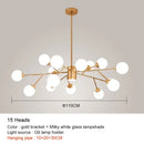 GobekUsa Black Chandelier: Luxury Glass Pendant Light for Home, Bedroom, or Living Room