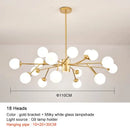GobekUsa Black Chandelier: Luxury Glass Pendant Light for Home, Bedroom, or Living Room