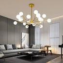 GobekUsa Black Chandelier: Luxury Glass Pendant Light for Home, Bedroom, or Living Room