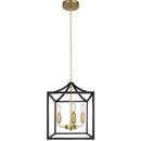 GobekUsa Black Farmhouse Chandelier for Dining Kitchen Living Room E14 Lamp