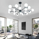 GobekUsa Black Glass Ball Molecule Chandelier - Nordic Luxury Design