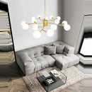 GobekUsa Black Glass Ball Molecule Chandelier - Nordic Luxury Design