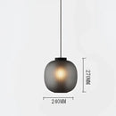 GobekUsa Black Glass Ball Nordic Design LED Table Light for Bedroom and Living Room
