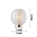 GobekUsa Black Glass Ball Nordic Design LED Table Light for Bedroom and Living Room