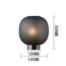 GobekUsa Black Glass Ball Nordic Design LED Table Light for Bedroom and Living Room