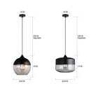 GobekUsa Black Glass Pendant Lights: Modern Nordic Chandelier for Dining Room, Kitchen, Bedroom, and Restaurant