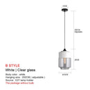 GobekUsa Black Glass Pendant Lights: Modern Nordic Chandelier for Dining Room, Kitchen, Bedroom, and Restaurant
