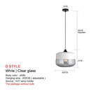GobekUsa Black Glass Pendant Lights: Modern Nordic Chandelier for Dining Room, Kitchen, Bedroom, and Restaurant
