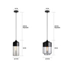 GobekUsa Black Glass Pendant Lights: Modern Nordic Chandelier for Dining Room, Kitchen, Bedroom, and Restaurant