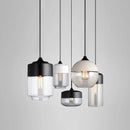 GobekUsa Black Glass Pendant Lights: Modern Nordic Chandelier for Dining Room, Kitchen, Bedroom, and Restaurant