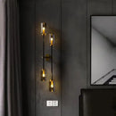 GobekUsa Black Glass Wall Lamp: Modern Retro Nordic Sconce for Living Room Bedroom Decor