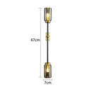 GobekUsa Black Glass Wall Lamp: Modern Retro Nordic Sconce for Living Room Bedroom Decor