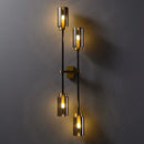GobekUsa Black Glass Wall Lamp: Modern Retro Nordic Sconce for Living Room Bedroom Decor