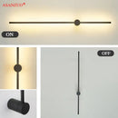 Modern black & gold aluminum wall sconce for bedroom lighting by Decorbites