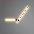 Modern black & gold aluminum wall sconce for bedroom lighting by Decorbites