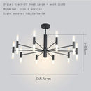GobekUsa Black Gold Art Decor Led Ceiling Chandelier for Modern Fashion Designer Home