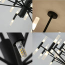GobekUsa Black Gold Art Decor Led Ceiling Chandelier for Modern Fashion Designer Home