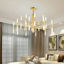 GobekUsa Black Gold Art Decor Led Ceiling Chandelier for Modern Fashion Designer Home