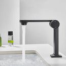 GobekUsa Black Gold Basin Faucet Deck Mounted Mixer Tap for Modern Bathroom Sink