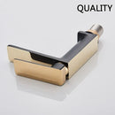 GobekUsa Black Gold Basin Faucet: Stylish Deck Mounted Bathroom Sink Faucet with Gold Handle