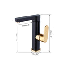 GobekUsa Black Gold Bathroom Faucet: Luxury Basin Sink Mixer Tap - Brass Space Aluminum