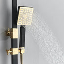 GobekUsa Black Gold Bidet Shower Faucet Set with Hand Shower Mixer Tap