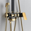 GobekUsa Black Gold Bidet Shower Faucet Set with Hand Shower Mixer Tap