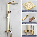 GobekUsa Black Gold Bidet Shower Faucet Set with Hand Shower Mixer Tap