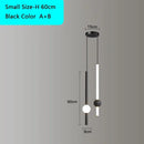 GobekUsa Black Gold Ceiling Pendant for Bedside Bedroom LED Modern Hanging Light