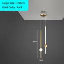 GobekUsa Black Gold Ceiling Pendant for Bedside Bedroom LED Modern Hanging Light
