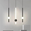GobekUsa Black Gold Ceiling Pendant for Bedside Bedroom LED Modern Hanging Light