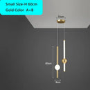 GobekUsa Black Gold Ceiling Pendant for Bedside Bedroom LED Modern Hanging Light