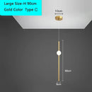 GobekUsa Black Gold Ceiling Pendant for Bedside Bedroom LED Modern Hanging Light