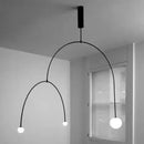 GobekUsa Black Gold Chandelier Pendant Nordic Modern Lamp