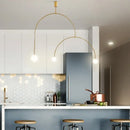 GobekUsa Black Gold Chandelier Pendant Nordic Modern Lamp