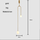 GobekUsa Black Gold Chandelier Pendant Nordic Modern Lamp