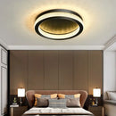 GobekUsa Black Gold Crystal Chandelier LED Ceiling Light for Living Room Bedroom