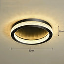 GobekUsa Black Gold Crystal Chandelier LED Ceiling Light for Living Room Bedroom