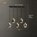 GobekUsa Black Gold Crystal Chandelier LED Light for Luxury Home Decor