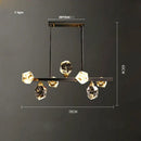 GobekUsa Black Gold Crystal Chandelier LED Light for Luxury Home Decor
