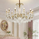 GobekUsa Black Gold Crystal Chandelier Pendant Light for Elegant Living Spaces