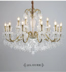 GobekUsa Black Gold Crystal Chandelier Pendant Light for Elegant Living Spaces