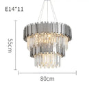 GobekUsa Black Gold Crystal Oval LED Hanging Chandelier Lighting Fixture