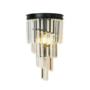 GobekUsa Black Gold Crystal Wall Lights for Bedroom Living Room Home LED Sconce