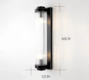 GobekUsa Black Gold Crystal Wall Lights Modern LED Sconce for Bedroom Living Room