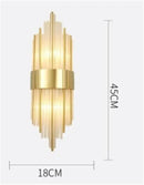 GobekUsa Black Gold Crystal Wall Sconce LED Light for Bedroom Living Room Home Décor